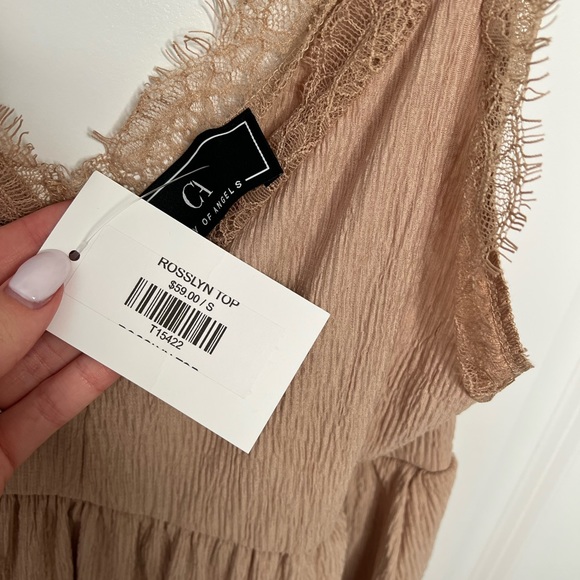 NWT City of Angels Tank with Lace Detail - Picture 6 of 7